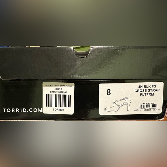 New - Torrid Cross Strap Platform Heel - Picture 6 of 6